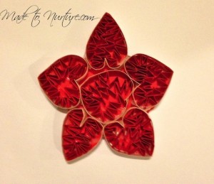 Heart art flower